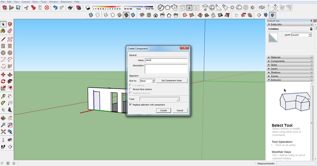 Sketchup - Tworzenie komponentów - Poradnik, tutorial - 05