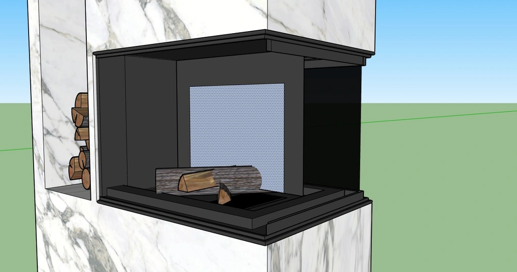 Sketchup- V-ray- Jak zrobić ogień w kominku?- Tutorial, poradnik-02