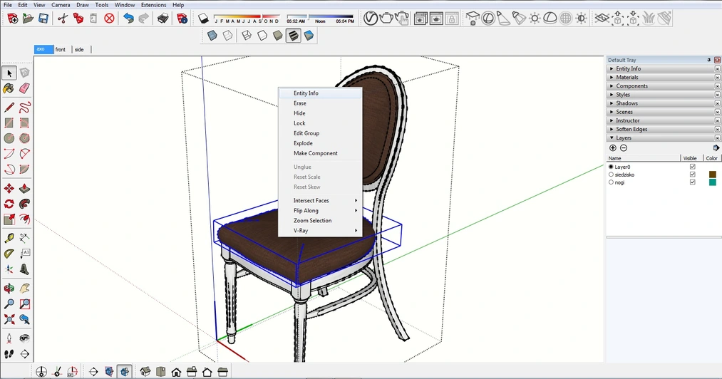 Sketchup - Jak dodać warstwy? Poradnik, tutorial - 05