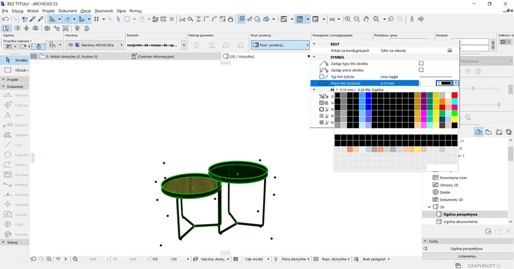 Archicad Czemu nie widać obiektów na rzucie Poradnik 01