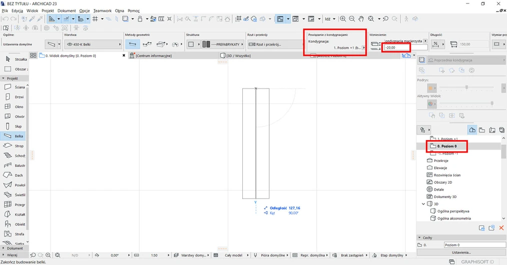 Archicad Czemu nie widać obiektów na rzucie Poradnik 02
