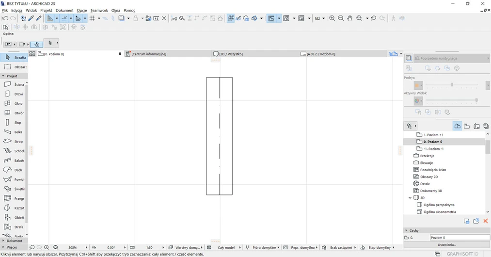 Archicad Czemu nie widać obiektów na rzucie Poradnik 05