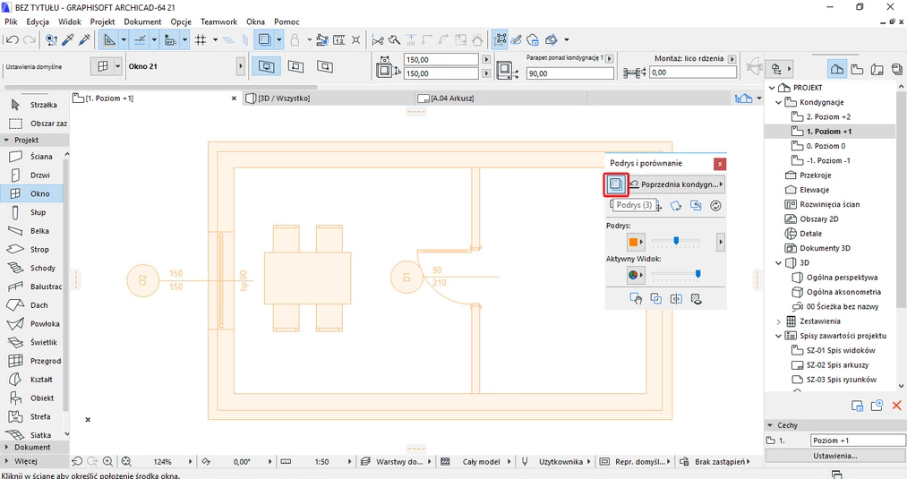 Archicad - Jak wyłączyć podrys - Tutorial, poradnik - 02