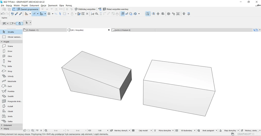 Archicad jak obliczyć kubaturę poradnik 01