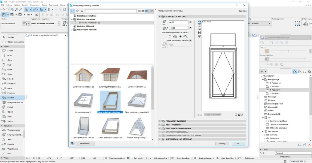 Archicad jak zrobić okno dachowe poradnik 02