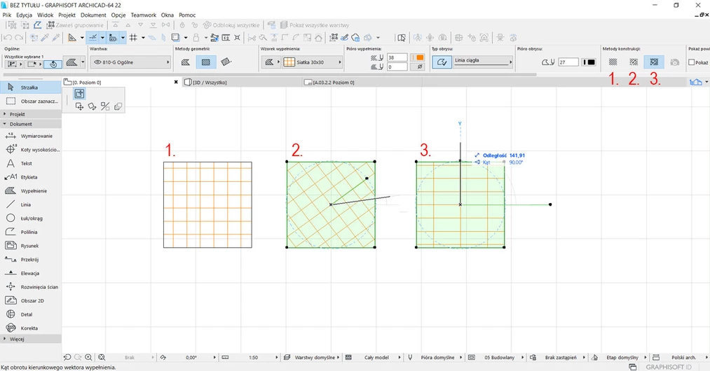 Archicad jak zrobić wypełnienie poradnik 05