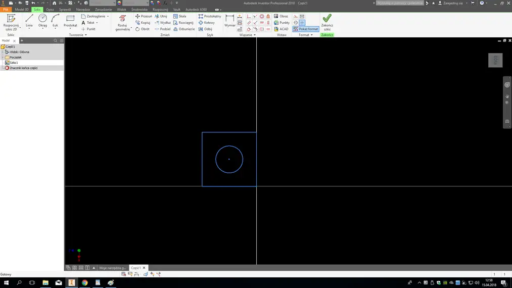 Inventor jak zaimportować plik z AutoCAD 03