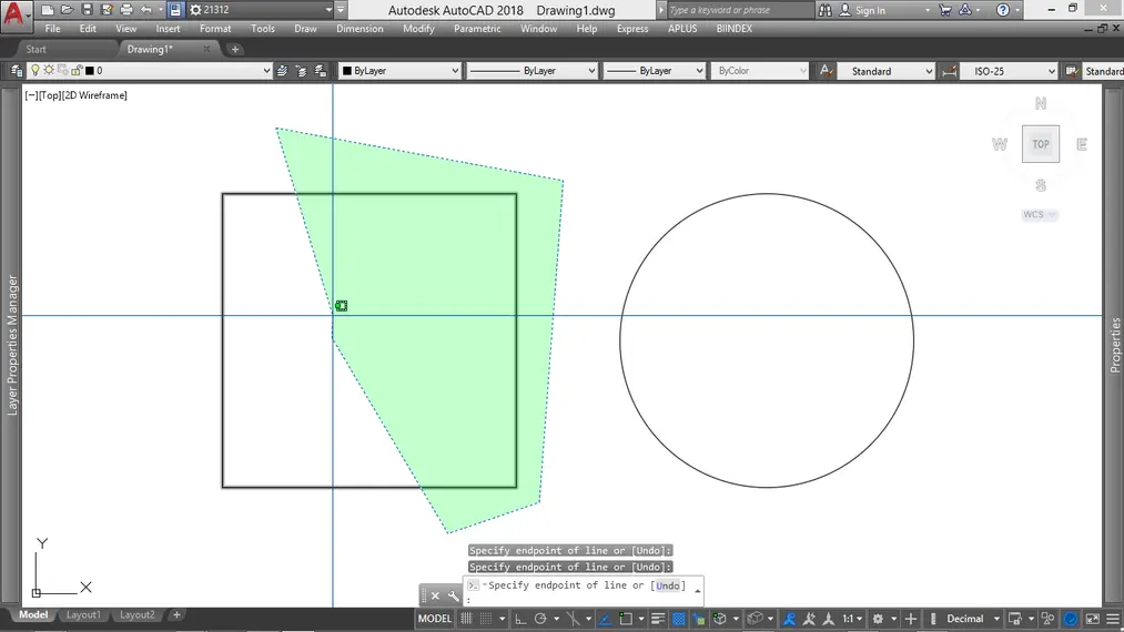 Autocad - Jak zaznaczać obiekty. Poradnik, tutorial - 04