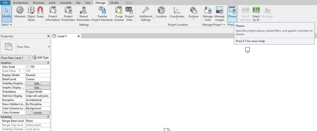 Revit - Jak działają fazy projektu? Tutorial, poradnik 01