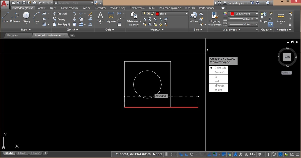 Autocad - Skalowanie - Wszystko co musisz wiedzieć - Poradnik, tutorial - 09