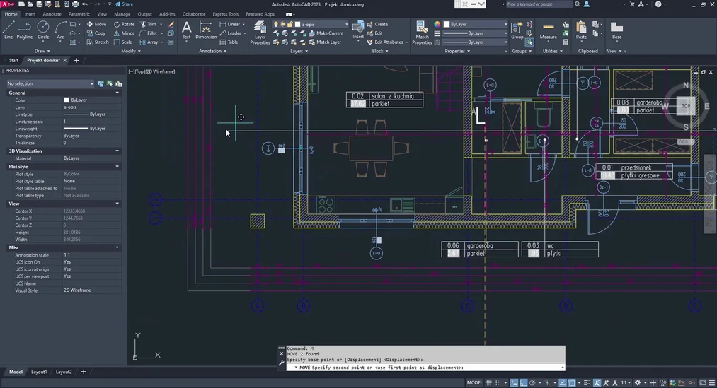 Interfejs AutoCAD Architecture – klasyka projektowania 2D i 3D