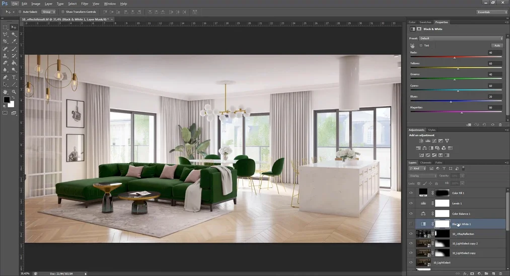 Fotorealistyczne wizualizacje w projektowaniu wnętrz – jak to osiągnąć? - 05