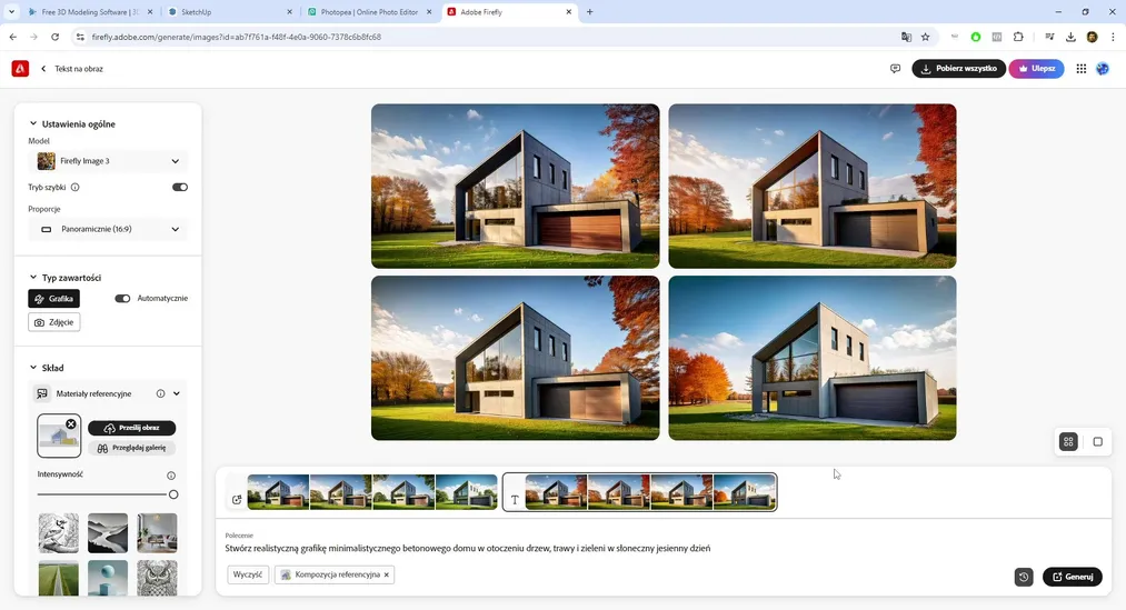 Jak stworzyć przekonujące wizualizacje za pomocą SketchUp Free i Adobe Firefly? - 05
