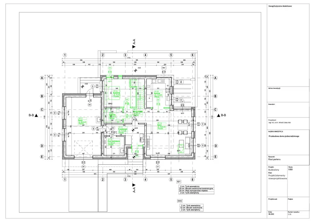 Projekt mieszkania w Archicad