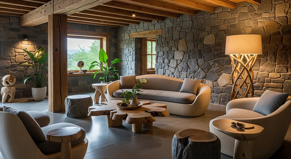 Paleta kolorów ziemi we wnętrzach 2025 - Trendy dla projektantów