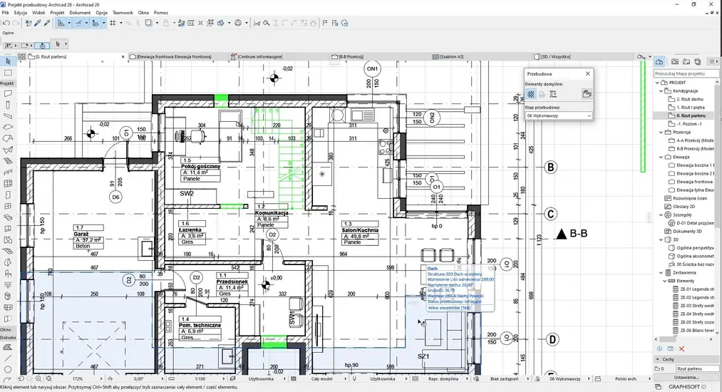 Zaplanuj przebudowę domu w Archicadzie.