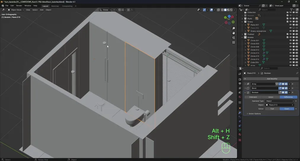 Kurs - Modelowanie w Blenderze
