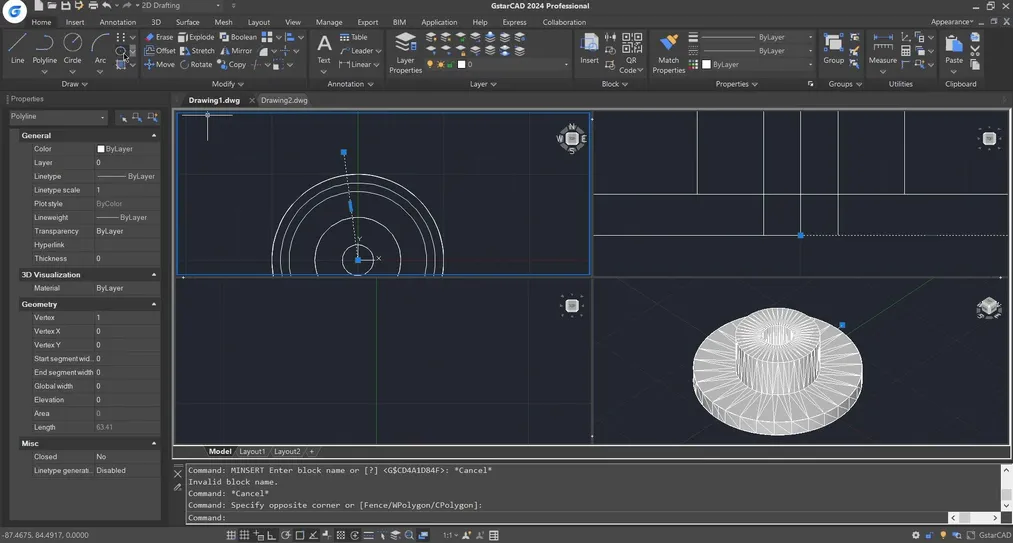 Kurs GstarCAD 3d szkolenie dla początkujących od podstaw online - 04