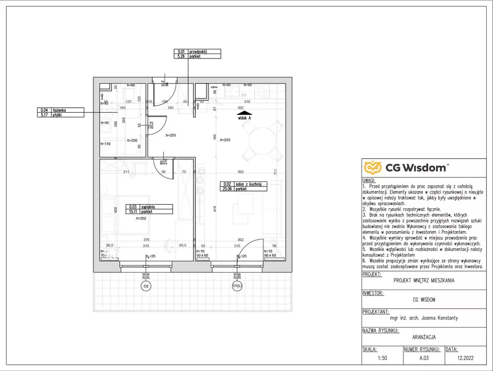 Kurs Autocad - Opracowanie dokumentacji technicznej projektu wnętrza od podstaw - 04