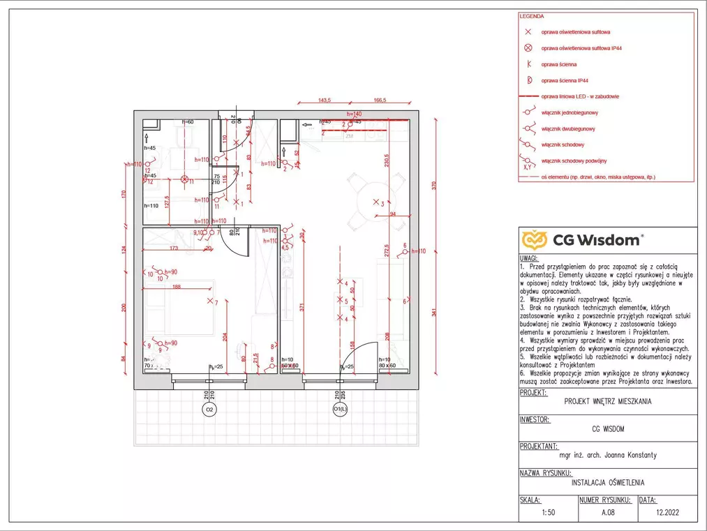 Kurs Autocad - Opracowanie dokumentacji technicznej projektu wnętrza od podstaw - 03