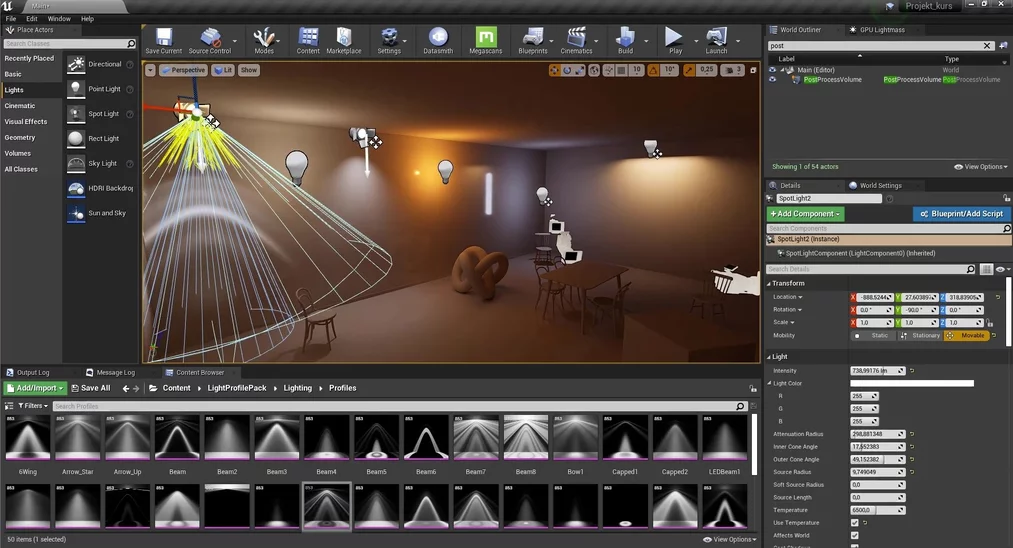 Unreal Engine + 3ds Max - Animacje wnętrz od podstaw - 22