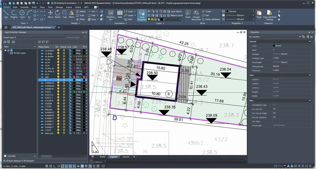 Lekcje wideo kursu Revit – projekt zagospodarowania terenu domu jednorodzinnego