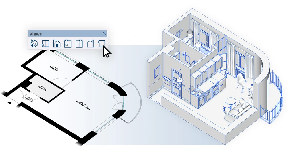 Tworzenie pełnego modelu 3D na podstawie płaskiego rzutu w&nbsp;SketchUpie