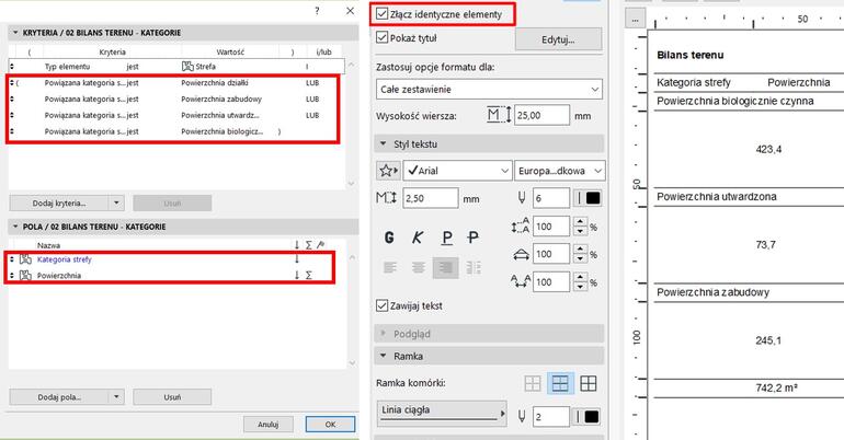 Archicad - Bilans terenu za pomocą kategorii stref - Poradnik, tutorial - 06