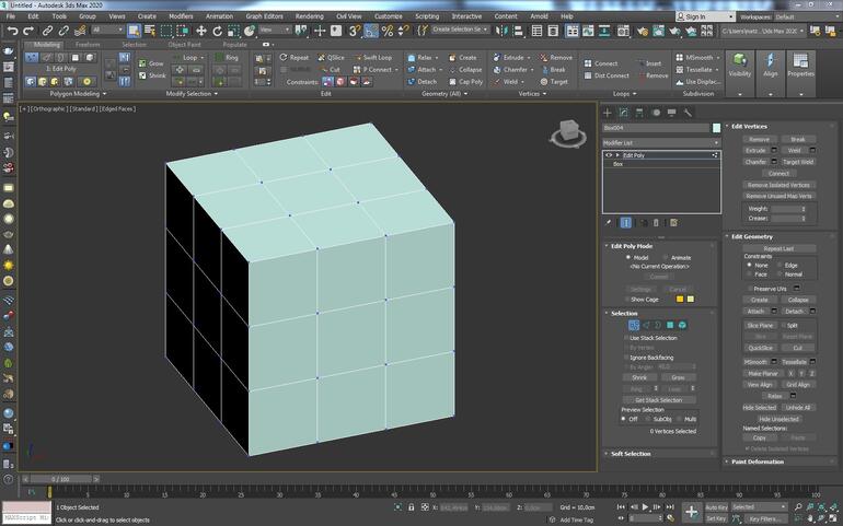 3ds Max - Jak modelować? Podstawy modelowania - Poradnik, tutorial - 08