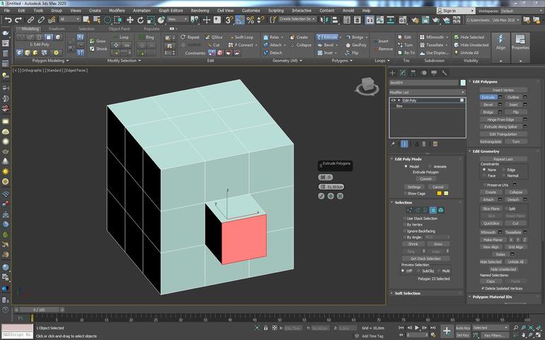 3ds Max - Jak modelować? Podstawy modelowania - Poradnik, tutorial - 09