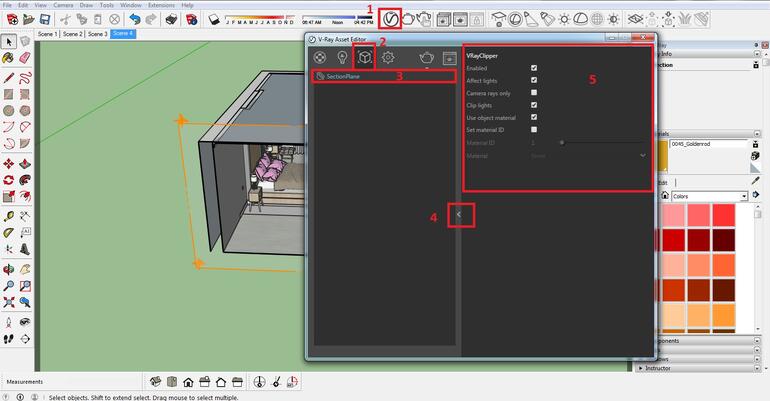 Mesh clipper vray sketchup не работает