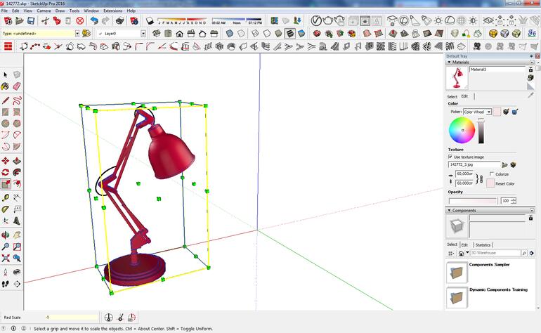Sketchup - Jak zrobić lustrzane odbicie? - Poradnik, tutorial - 02