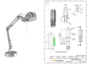 Kurs - Autodesk Inventor Professional 2017 - Podstawy - Projektowanie lampki biurkowej