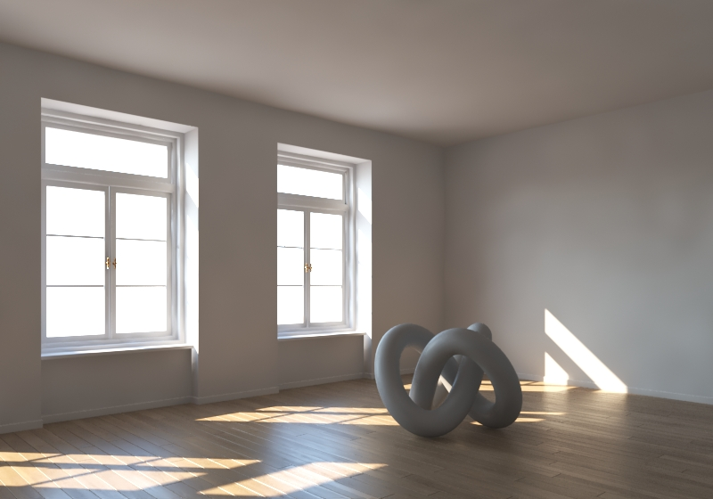 3ds Max - Omówienie światła Vray Sun - Diffuse Contribution- Słońce - Poradnik, tutorial - 11