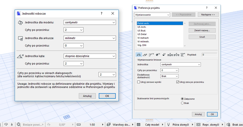 Jak ustawić jednostki w Archicadzie? Poradnik, Tutorial - 03