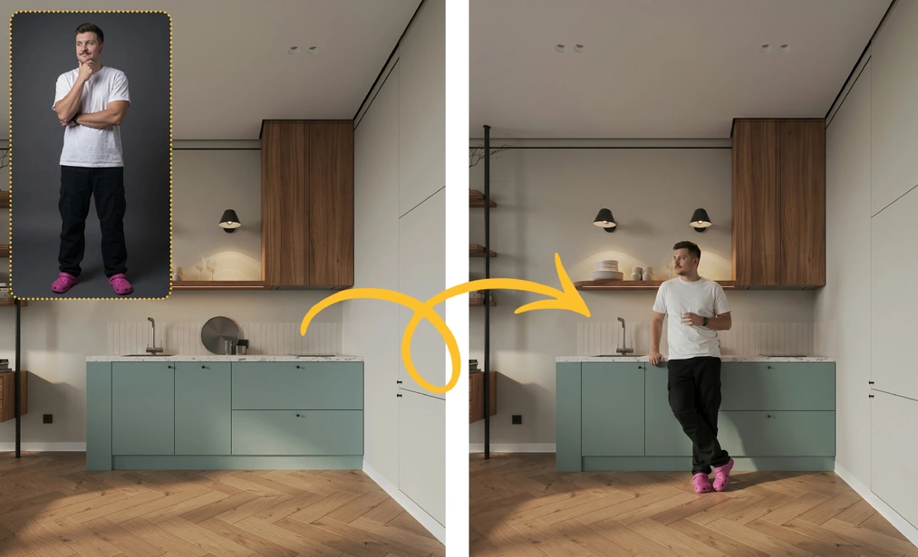 Raya design dodawanie postaci do sceny