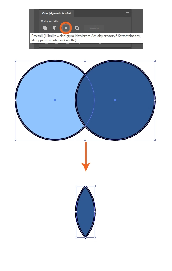 Illustrator - jak połączyć ścieżki? Tutorial, poradnik - 08