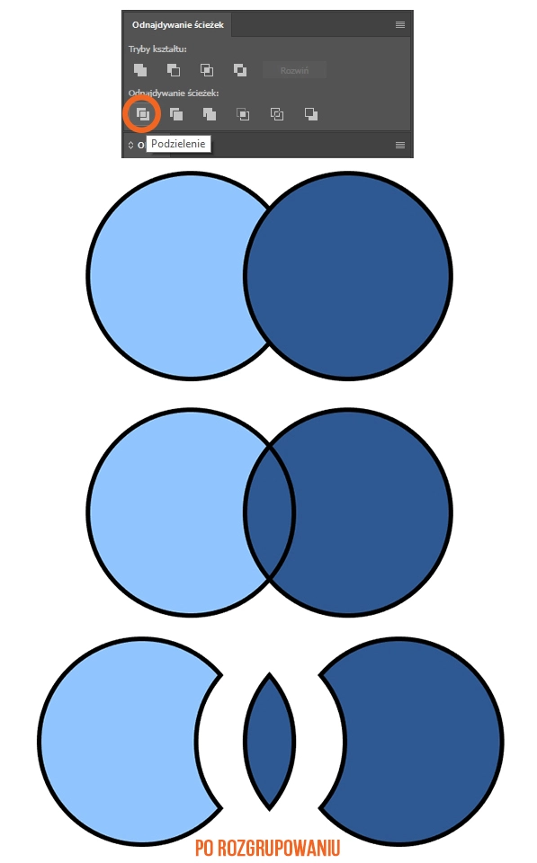 Illustrator - jak połączyć ścieżki? Tutorial, poradnik - 10