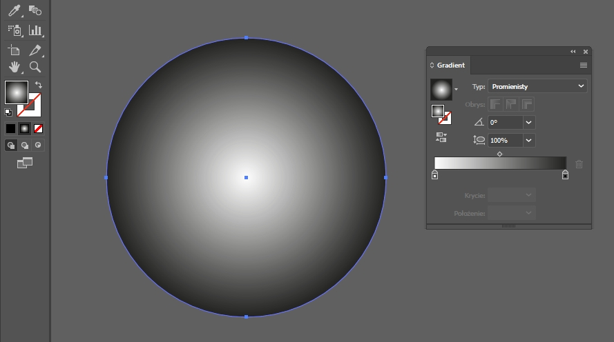 Illustrator - jak wypełnić kolorem obiekt - tutorial, poradnik - 12