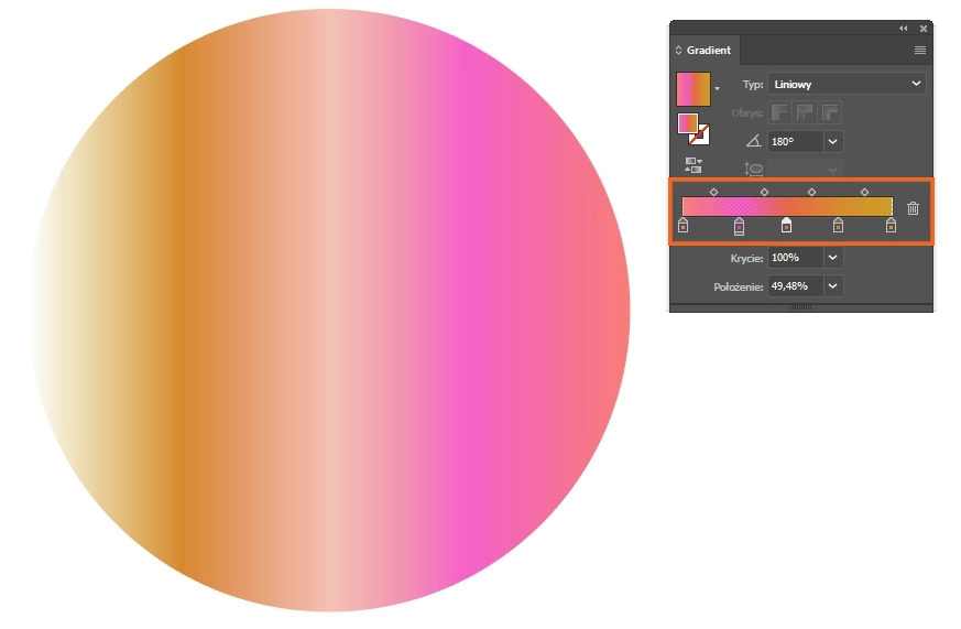 Illustrator - Jak zrobić gradient? Tutorial, poradnik - 06
