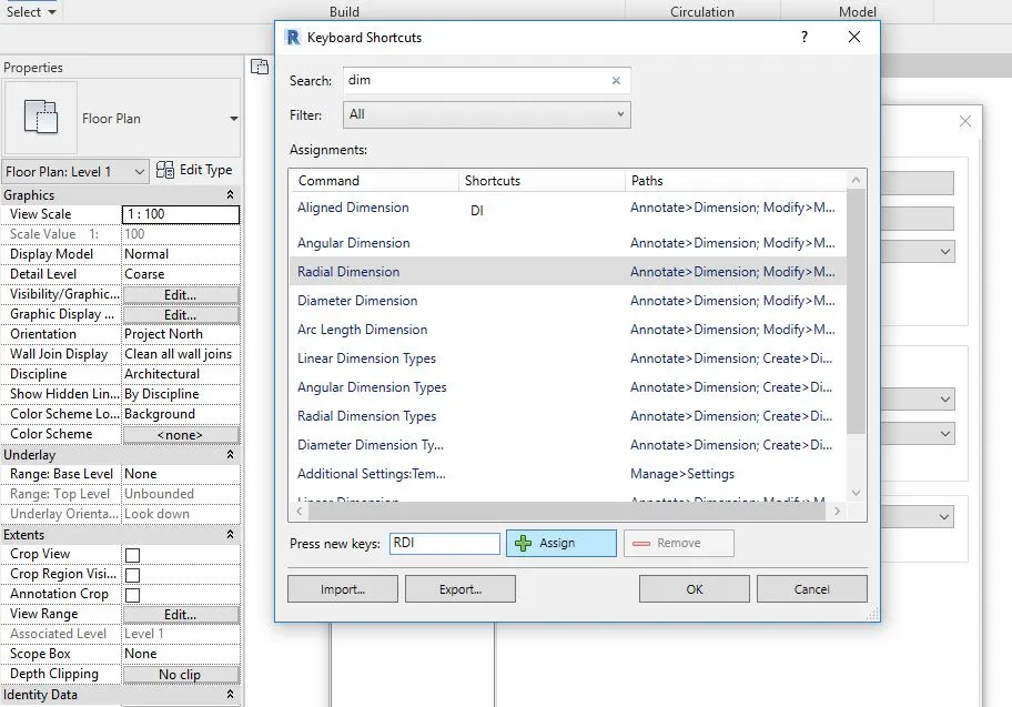 Revit – Jak ustawić skróty klawiszowe? Tutorial, poradnik - 06