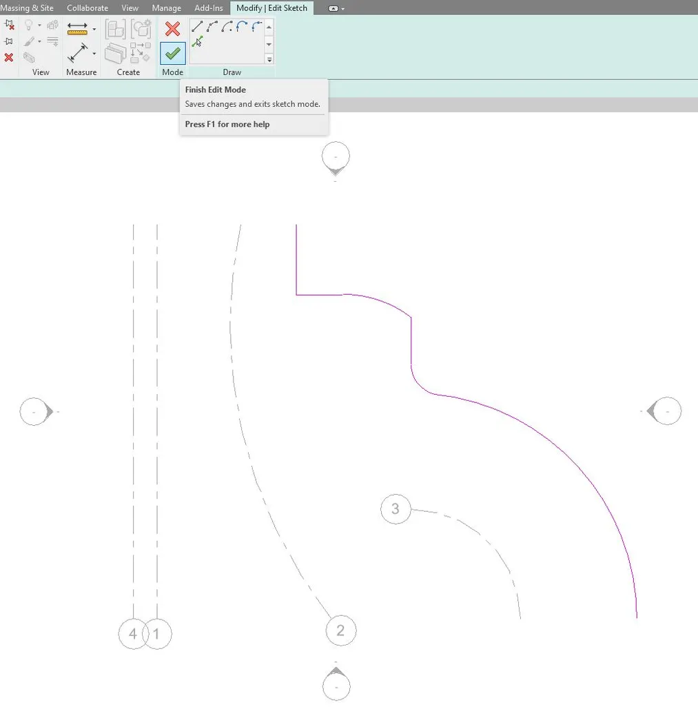 Revit jak wrysować osie - 07
