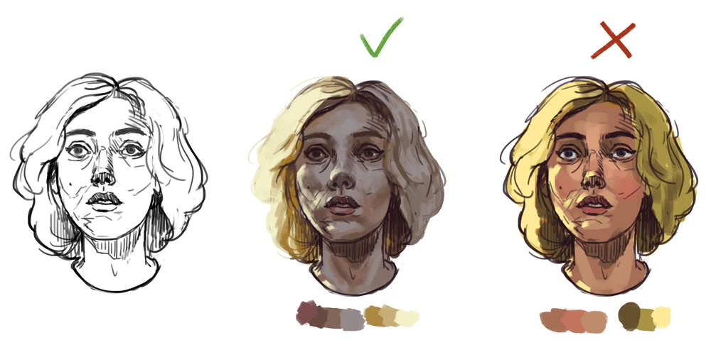 Digital painting - 5 najczęściej popełnianych błędów - tutorial - 05