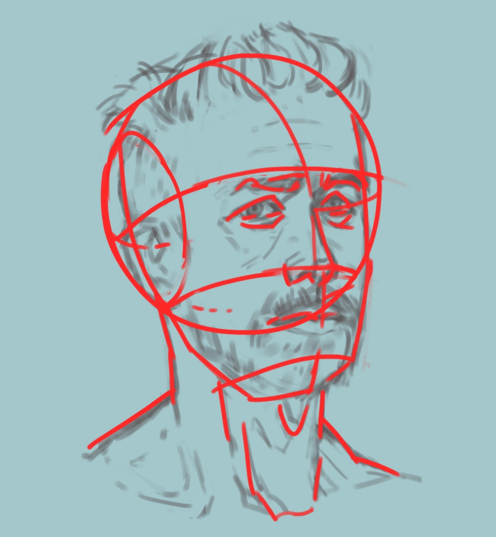 Digital painting - Jak namalować portret - Poradnik - 06