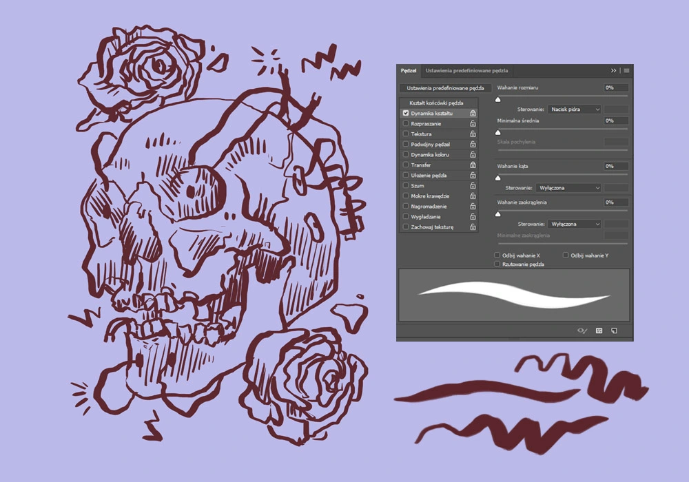 Digital Painting - ustawienia pedzli w photoshopie - Poradnik - 03