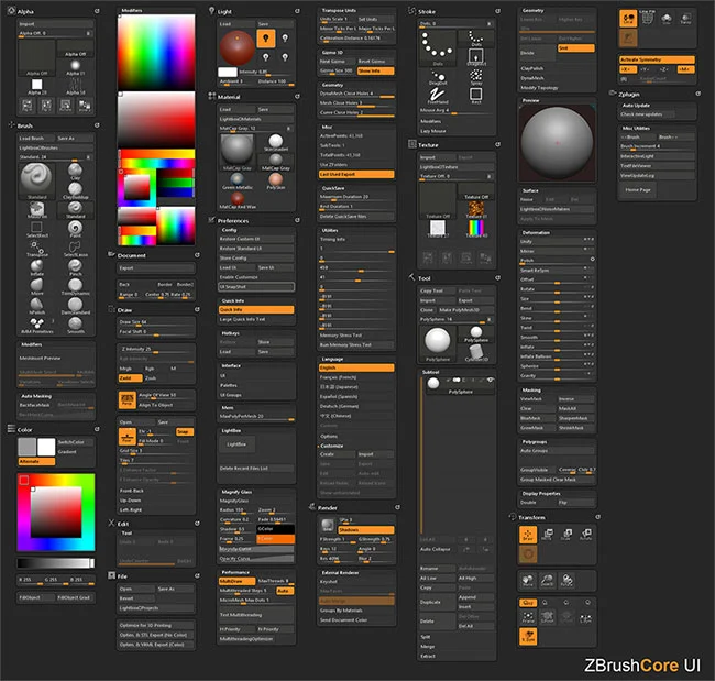 Porównanie Zbrush oraz Zbrush Core - Najważniejsze różnice - Poradnik