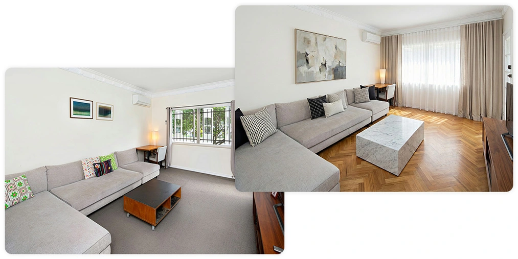 Szybka metamorfoza wnętrza - zmiana stylu aranżacji jednym kliknięciem! Homestaging z AI: Jak zmienić wystrój wnętrza na gotowym zdjęciu z Nano Banana Pro?