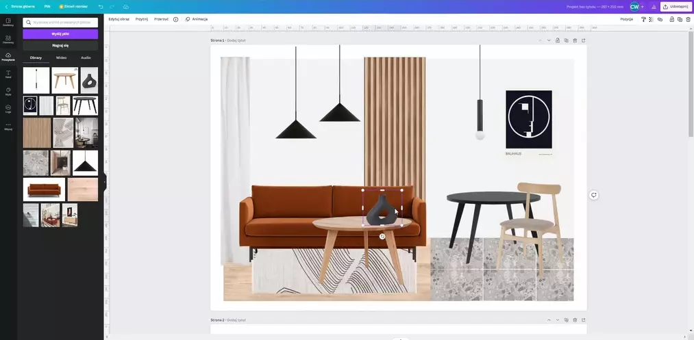 Przygotowanie moodboardu – kurs projektowania wnętrz CG Wisdom