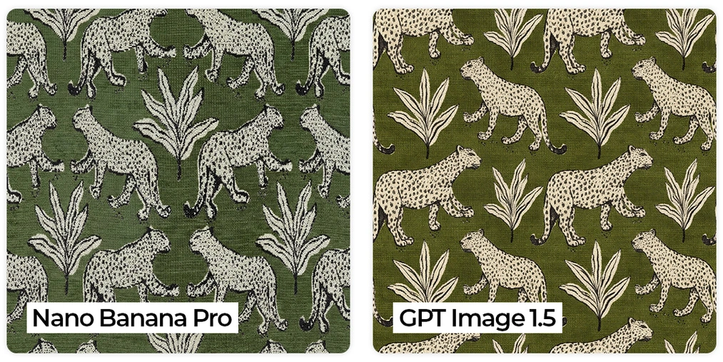 Porównanie możliwości modeli Nano Banana Pro i GPT Image 1.5 w kwestii tworzenia bezszwowych tekstur Nano Banana Pro w projektowaniu wnętrz - kompletny przewodnik z gotowymi promptami! - 04