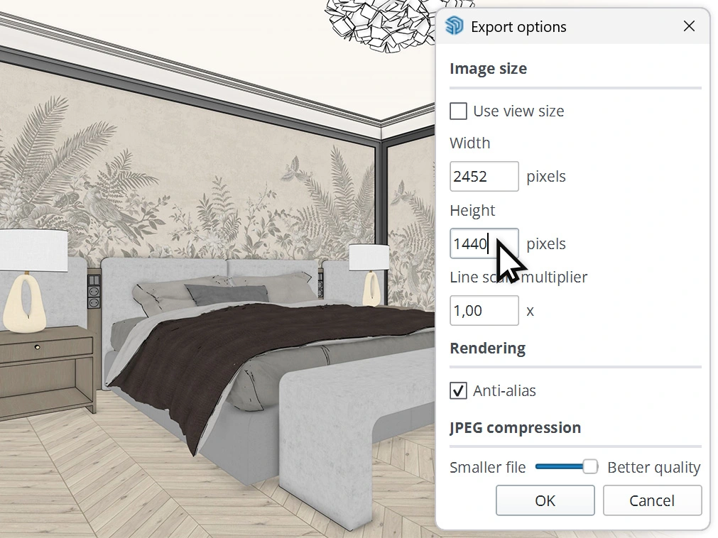 Najlepsze ustawienia eksportu w SketchUpie do modelu AI - Nano Banana Pro SketchUp i Nano Banana Pro: fotorealistyczne wizualizacje w 5 minut! Czy to koniec V-Raya? - 03